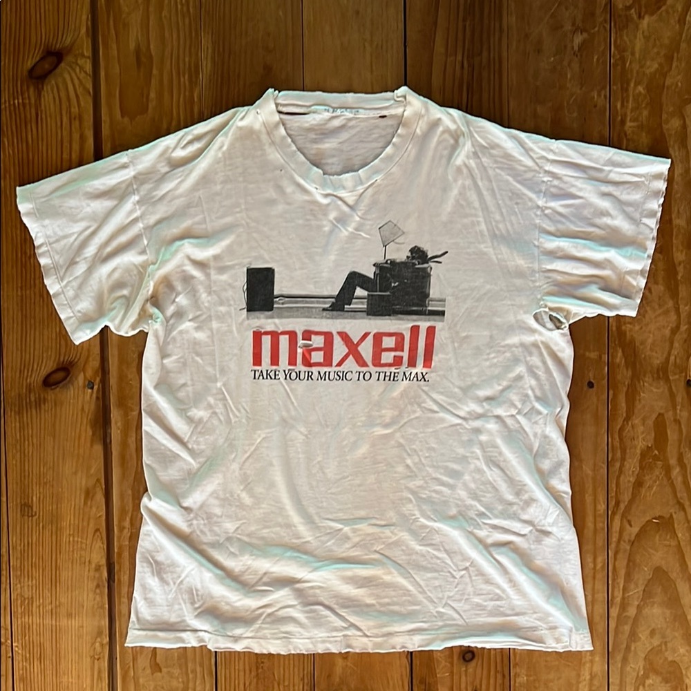 Thrashed Vintage Maxell T-Shirt